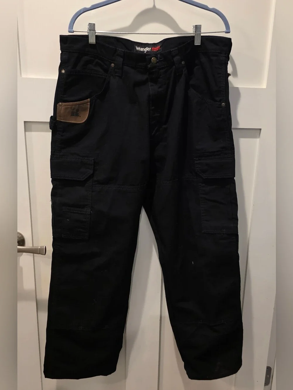 Wrangler Riggs Workwear Men's Ripstop Ranger Cargo Pants Black Size 36x30